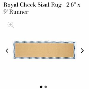 Mackenzie Childs sisal runner